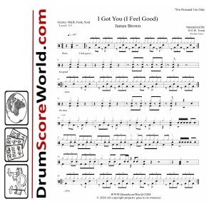 James Brown – I Got You (I Feel Good) – Drum Sheet